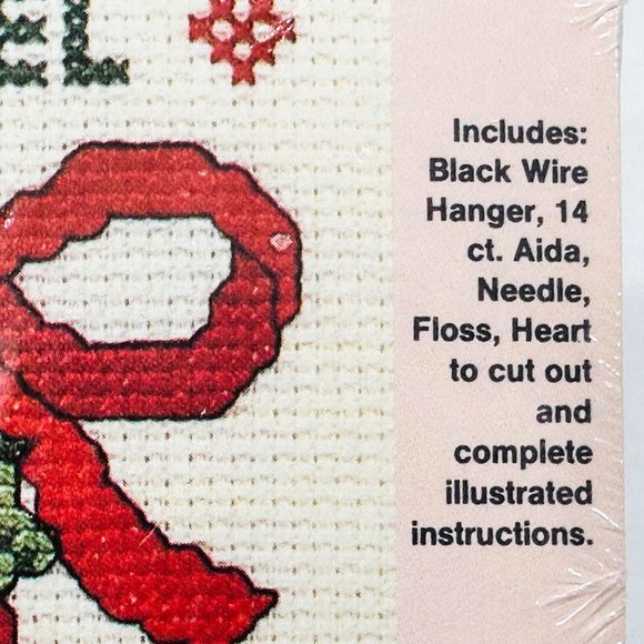 Country Wireworks Noel/Hearts Cross Stitch Kit - Picture 4 of 5